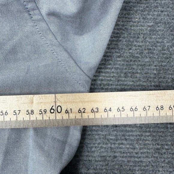 RVCA Long Sleeve Button Down Dress Shirt Casual Slim Fit Mens Size XXL Grey - Picture 7 of 8